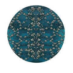 Waterlilies In The Calm Lake Of Beauty And Herbs Mini Round Pill Box by pepitasart