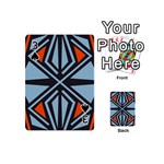 Abstract geometric design    Playing Cards 54 Designs (Mini) Front - Spade3