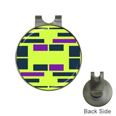 Abstract Pattern Geometric Backgrounds Hat Clips With Golf Markers by Eskimos