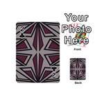 Abstract pattern geometric backgrounds Playing Cards 54 Designs (Mini) Front - Club2