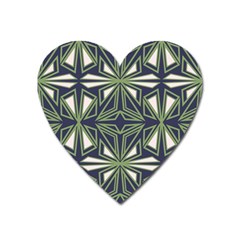 Abstract Pattern Geometric Backgrounds Heart Magnet by Eskimos