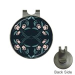 Folk flowers floral art print Flowers abstract art  Hat Clips with Golf Markers Front
