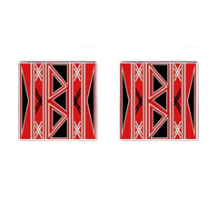 Abstract Pattern Geometric Backgrounds  Cufflinks (square) by Eskimos