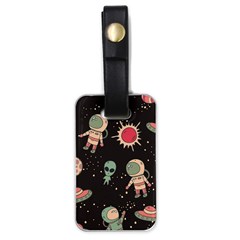 Space Pattern Cartoon Luggage Tag (one Side) by Jancukart
