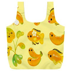 Banana Cichlid Full Print Recycle Bag (xxl) by artworkshop