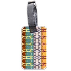 Grungy Vintage Patterns Luggage Tag (two Sides) by artworkshop