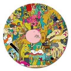 Cartoon Wallpapers Magnet 5  (round) by Jancukart