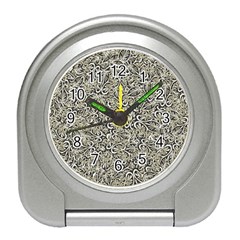 Intricate Ornate Pattern Travel Alarm Clock by dflcprintsclothing