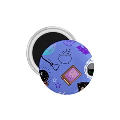 Pastel Goth Witch Blue 1 75  Magnets by NerdySparkleGoth