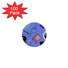 Pastel Goth Witch Blue 1  Mini Buttons (100 Pack)  by NerdySparkleGoth