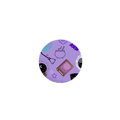 Pastel Goth Witch Purple 1  Mini Buttons by NerdySparkleGoth