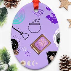 Pastel Goth Witch Purple Ornament (oval) by NerdySparkleGoth