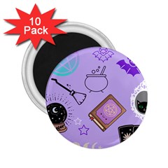 Pastel Goth Witch Purple 2 25  Magnets (10 Pack)  by NerdySparkleGoth