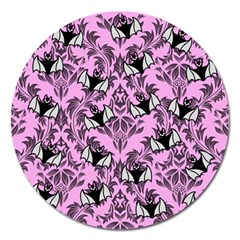Pink Bats Magnet 5  (round) by NerdySparkleGoth