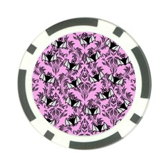 Pink Bats Poker Chip Card Guard (10 Pack) by NerdySparkleGoth