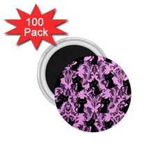 Pink Cats 1 75  Magnets (100 Pack)  by NerdySparkleGoth