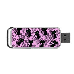 Pink Cats Portable Usb Flash (two Sides) by NerdySparkleGoth