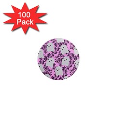 Pink Ghosts 1  Mini Magnets (100 Pack)  by NerdySparkleGoth