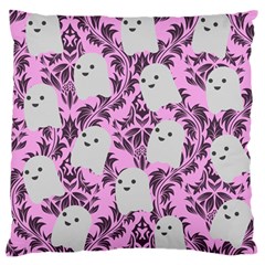 Pink Ghosts Large Cushion Case (two Sides) by NerdySparkleGoth