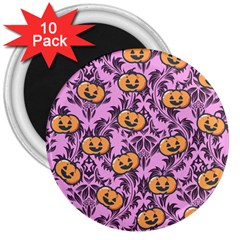 Pink Jacks 3  Magnets (10 Pack)  by NerdySparkleGoth