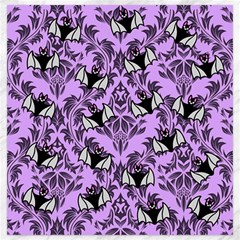 Purple Bats Canvas 20  X 20  by NerdySparkleGoth