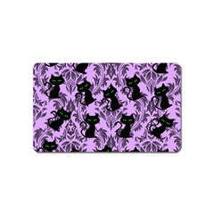 Purple Cats Magnet (name Card) by NerdySparkleGoth