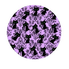 Purple Cats Mini Round Pill Box (pack Of 3) by NerdySparkleGoth