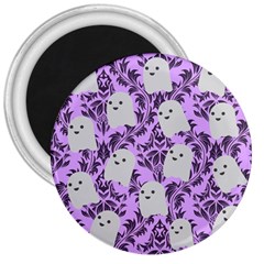 Purple Ghosts 3  Magnets by NerdySparkleGoth
