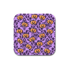 Purple Jack Rubber Square Coaster (4 Pack) by NerdySparkleGoth