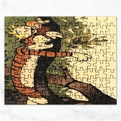 Calvin And Hobbes Rectangular Jigsaw Puzzl by artworkshop