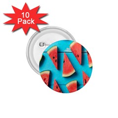 Watermelon Blue Background 1 75  Buttons (10 Pack) by artworkshop
