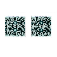 Abstract Pattern Geometric Backgrounds Cufflinks (square) by Eskimos