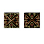 Abstract pattern geometric backgrounds  Cufflinks (Square) Front(Pair)