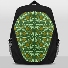 Folk Flowers Print Floral Pattern Ethnic Art Backpack Bag by Eskimos