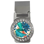 Leaves Tropical Exotic Money Clips (CZ)  Front