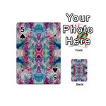 Painted flames symmetry IV Playing Cards 54 Designs (Mini) Front - Spade5