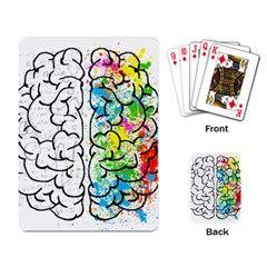 Brain-mind-psychology-idea-drawing Playing Cards Single Design (rectangle) by Jancukart