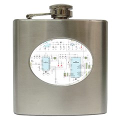 Circuits-electronics-atmel Hip Flask (6 Oz) by Jancukart