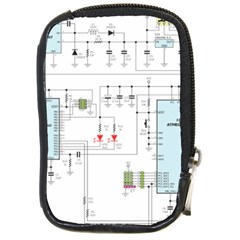 Circuits-electronics-atmel Compact Camera Leather Case by Jancukart
