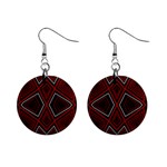 Abstract pattern geometric backgrounds Mini Button Earrings Front