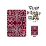 Abstract pattern geometric backgrounds  Playing Cards 54 Designs (Mini) Front - Heart8