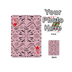 Folk flowers print Floral pattern Ethnic art Playing Cards 54 Designs (Mini) Front - Heart6
