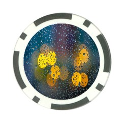 Raindrops Water Poker Chip Card Guard (10 Pack) by artworkshop