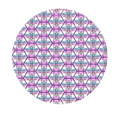 Hackers Town Void Mantis Hexagon Bigender Pride Flag Mini Round Pill Box (pack Of 3) by WetdryvacsLair