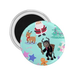 Green Krampus Christmas 2 25  Magnets by NerdySparkleGoth