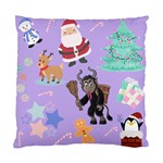 Purple Krampus Christmas Standard Cushion Case (One Side) Front