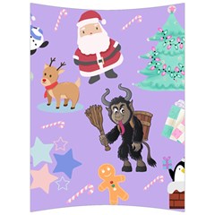 Purple Krampus Christmas Back Support Cushion by NerdySparkleGoth