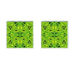 Abstract Pattern Geometric Backgrounds Cufflinks (square) by Eskimos