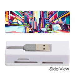 City-street-car-road-architecture Memory Card Reader (stick) by Jancukart