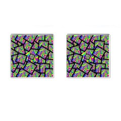 Vibrant Colors Cbdoilprincess Cufflinks (square) by CBDOilPrincess1